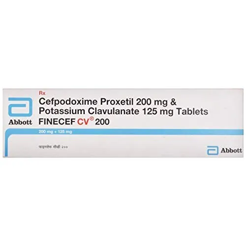 Finecef Cv 200/125 Mg Tablet 10