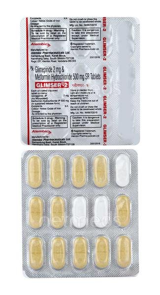 Glimser 2 Mg Tablet 15