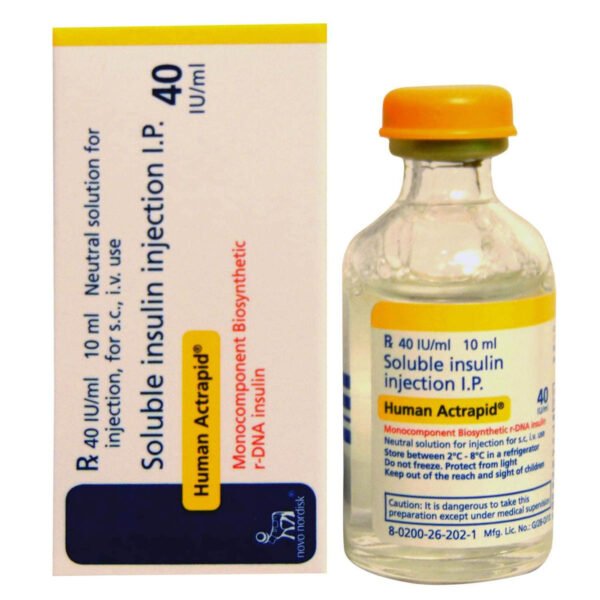 Human Actrapid 40IU/ml Solution for Injection