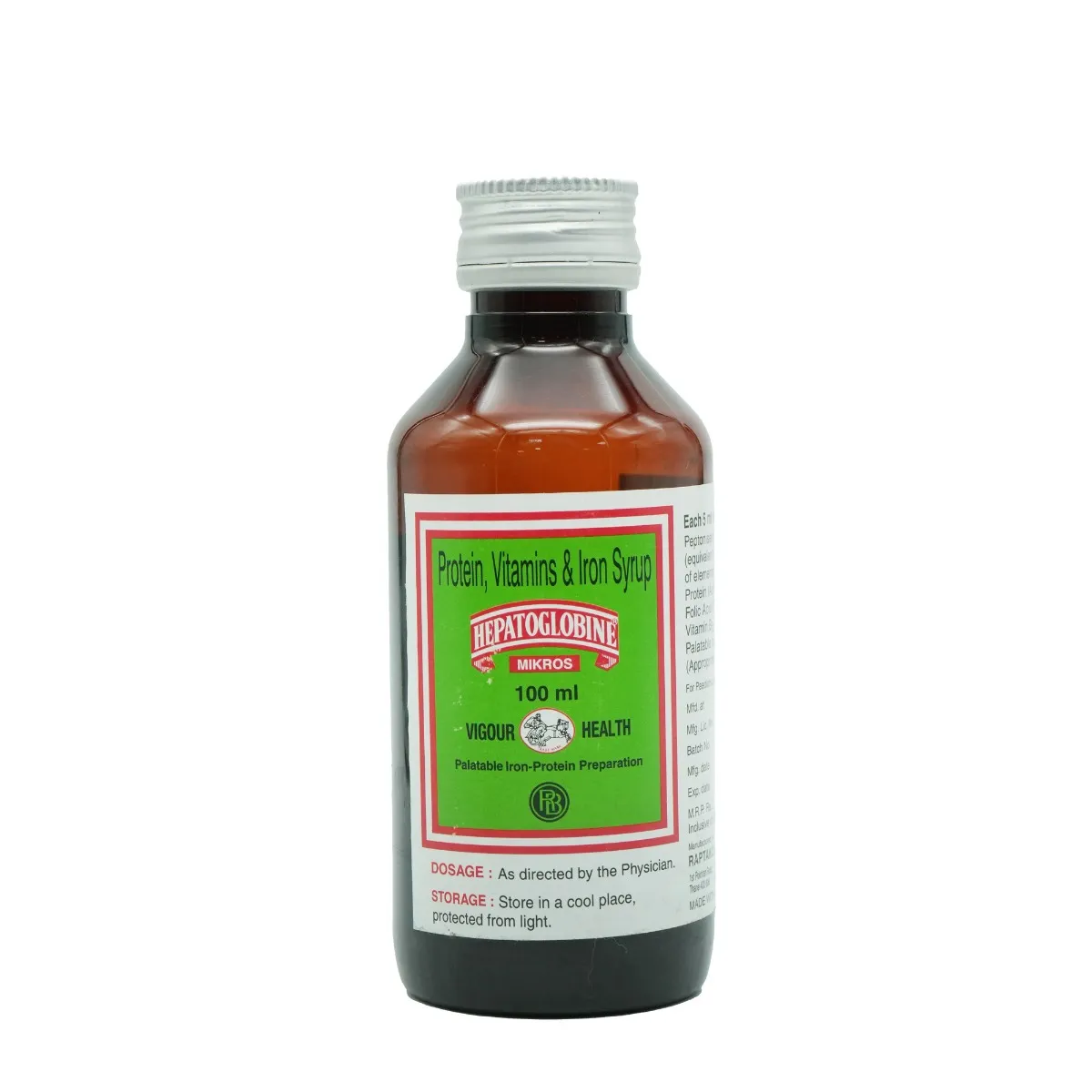 Hepatoglobine Mikros 176.5 Mg/2.5Mcg/ 200Mcg Liqui