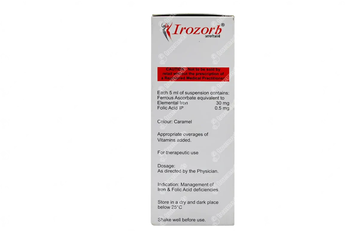Irozorb 30 Mg/500Mcg Suspension 150 Ml
