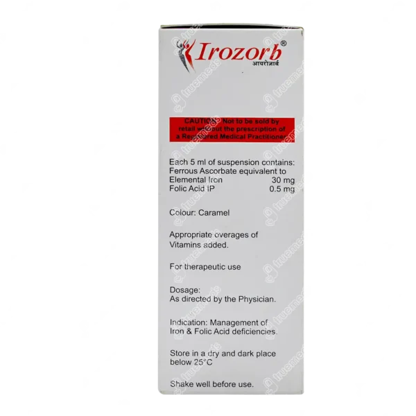 Irozorb 30 Mg/500Mcg Suspension 150 Ml