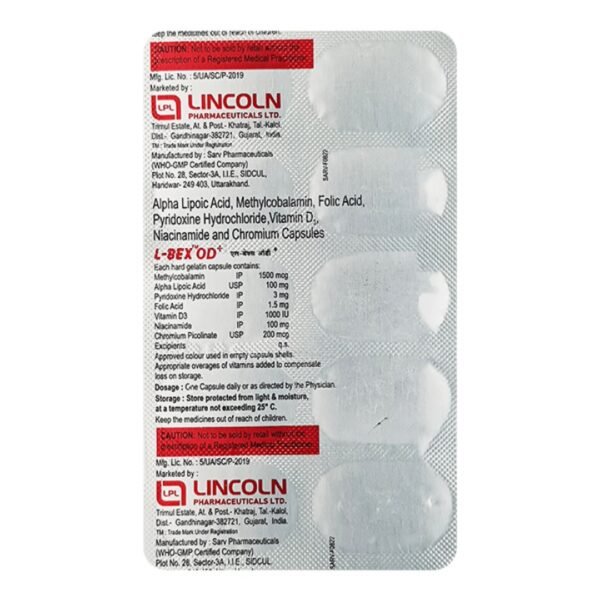 L-Bex-12 Od 1500 Mcg Tablet 10