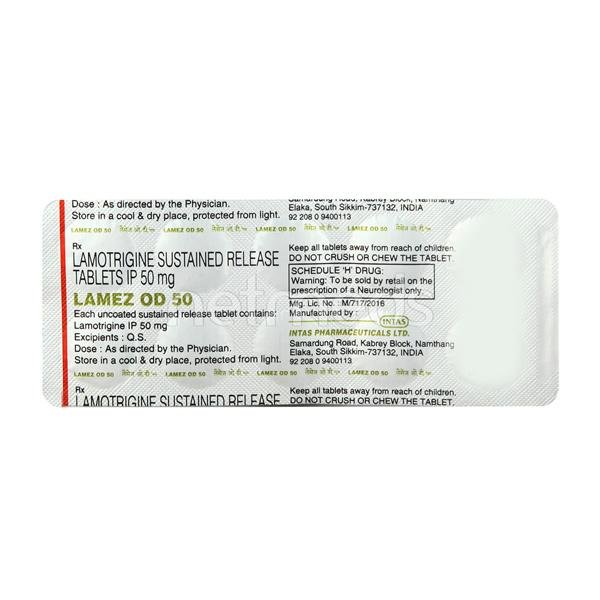 Lamez Od 50 Mg Tablet 10