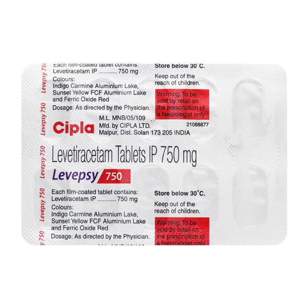 Levepsy 750 Mg Tablet 10