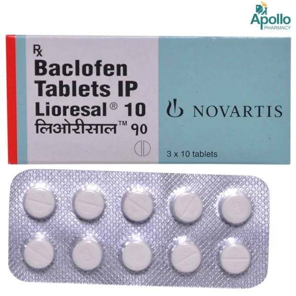 Lioresal 10 Mg Tablet 10