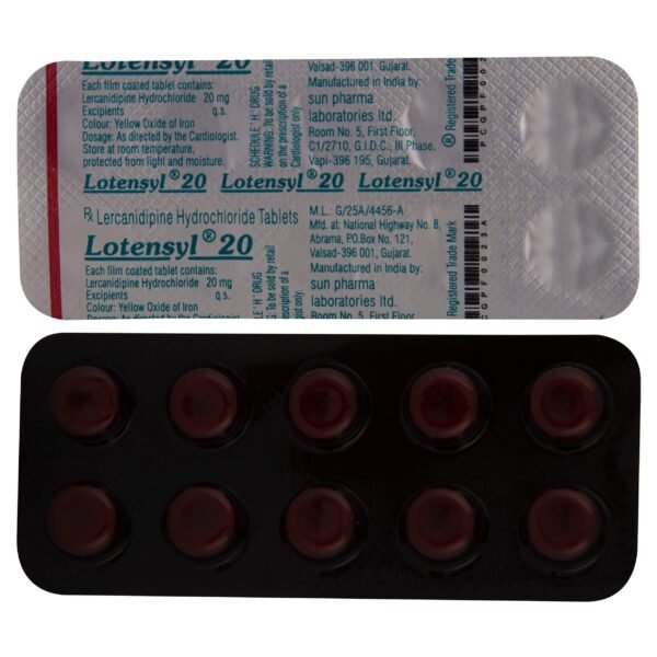 Lotensyl 20 Mg Tablet 10