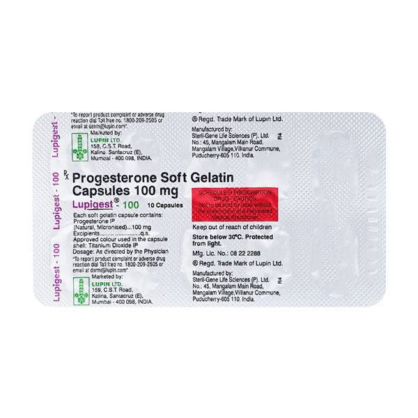 Lupigest 100 Mg Capsule 10