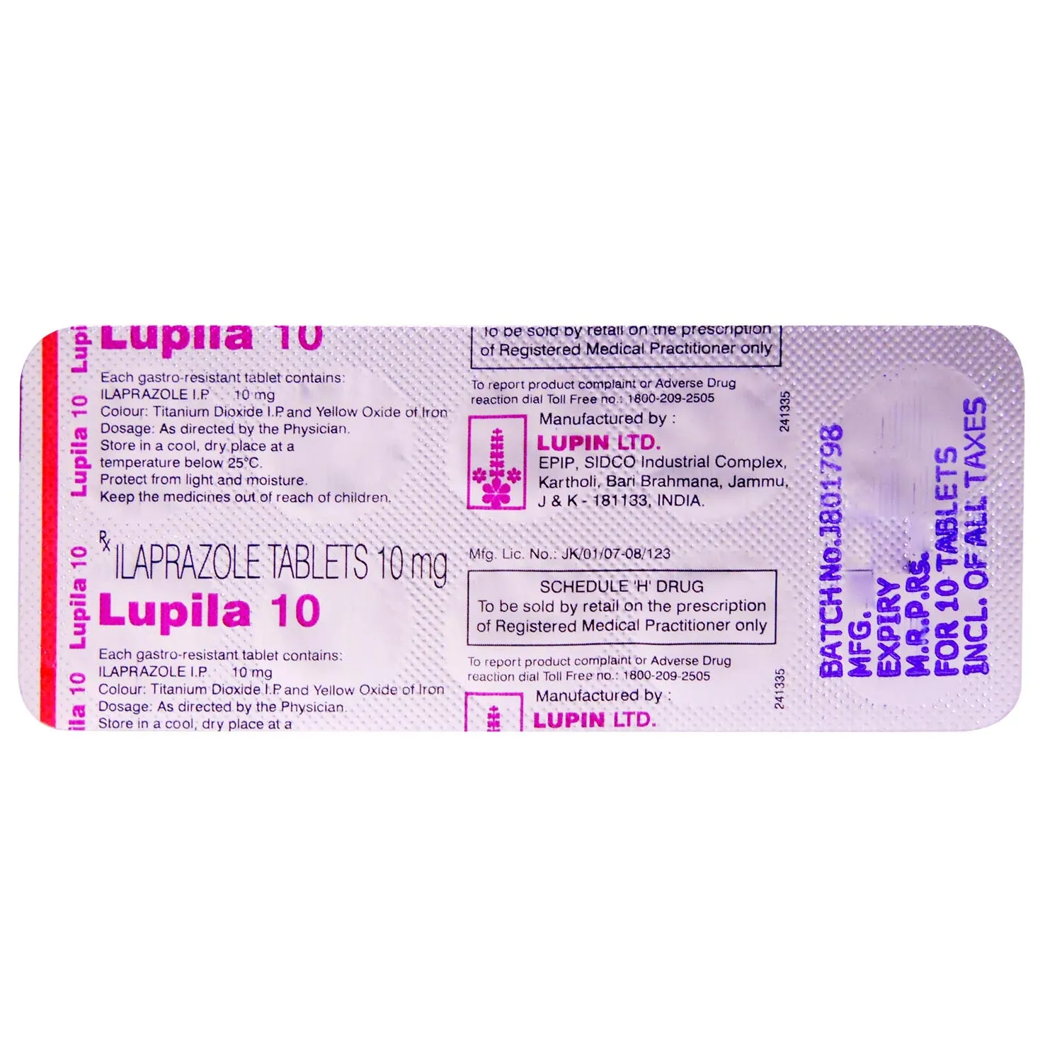 Lupila 10 Mg Tablet 10 Lupila 10 Mg Tablet 10