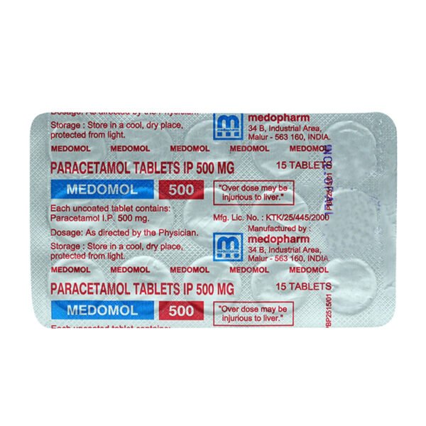 Medomol 500 Mg Tablet 10