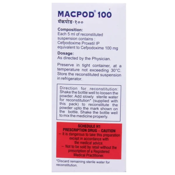 Macpod 100 Mg Suspension 30 Ml