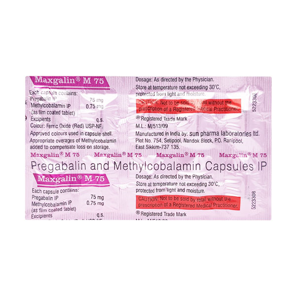 Maxgalin M 75/0.75 Mg Capsule 10