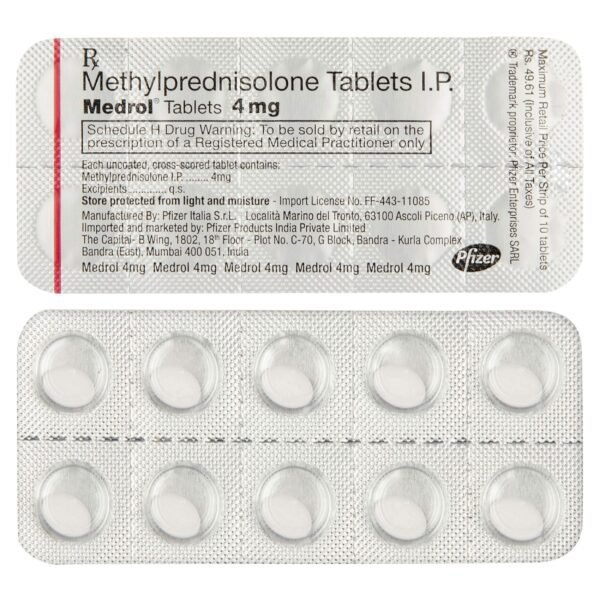 Medrol 4 Mg Tablet 10