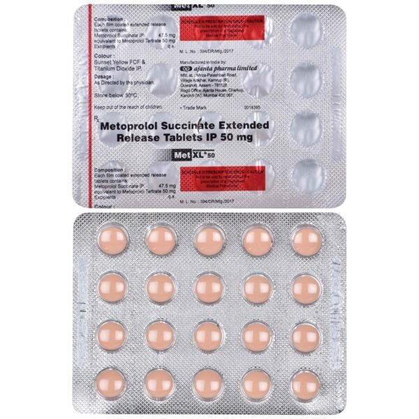 Met Xl O 50 Mg Tablet 10
