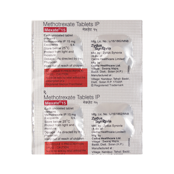 Mexate 15 Mg Tablet 4
