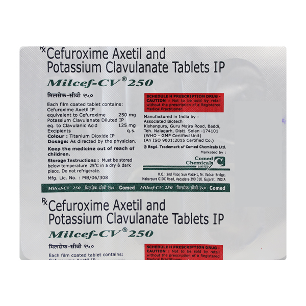 Milcef Cv 250/125 Mg Tablet 6
