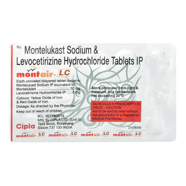 Montair LC 10/5 mg Tablet 10