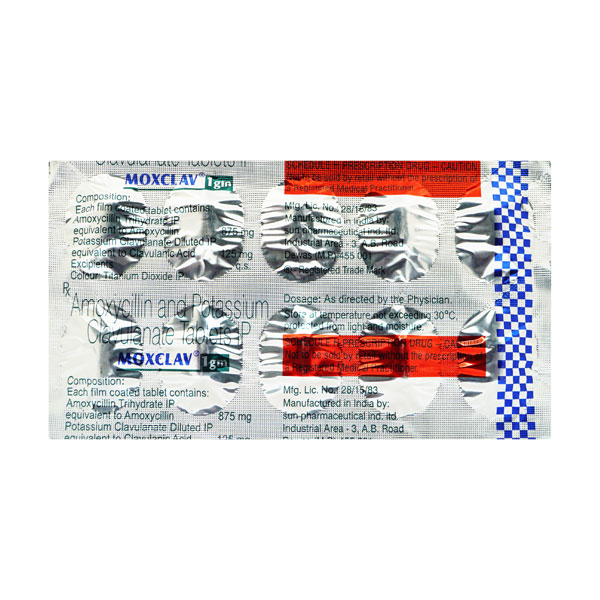 Moxclav 875/125 Mg Tablet 4