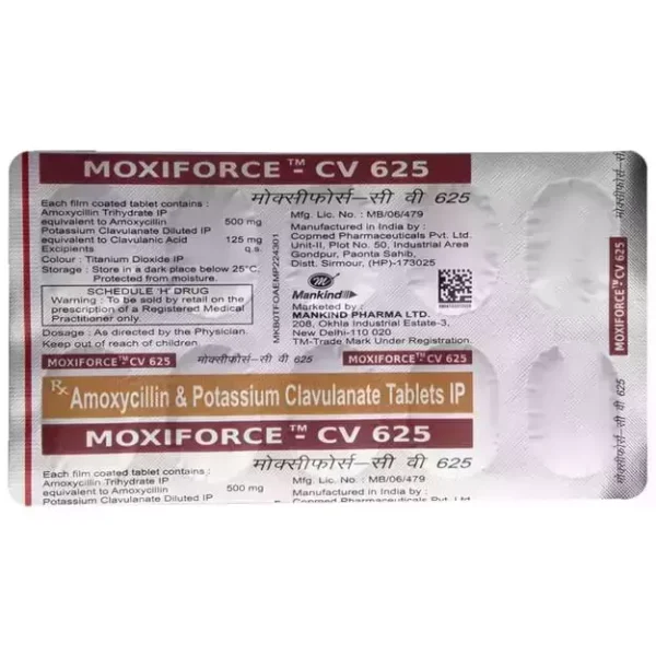 Moxiforce Cv 625 Mg Tablet 10