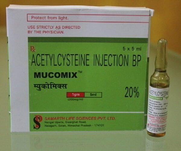 Mucomix 200 Mg Injection 5 Ml