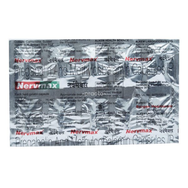Nervmax 150 Mg Tablet Sr 10