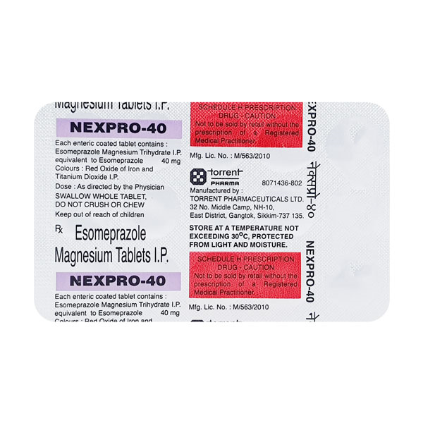 Nexpro 40 Mg Tablet 15