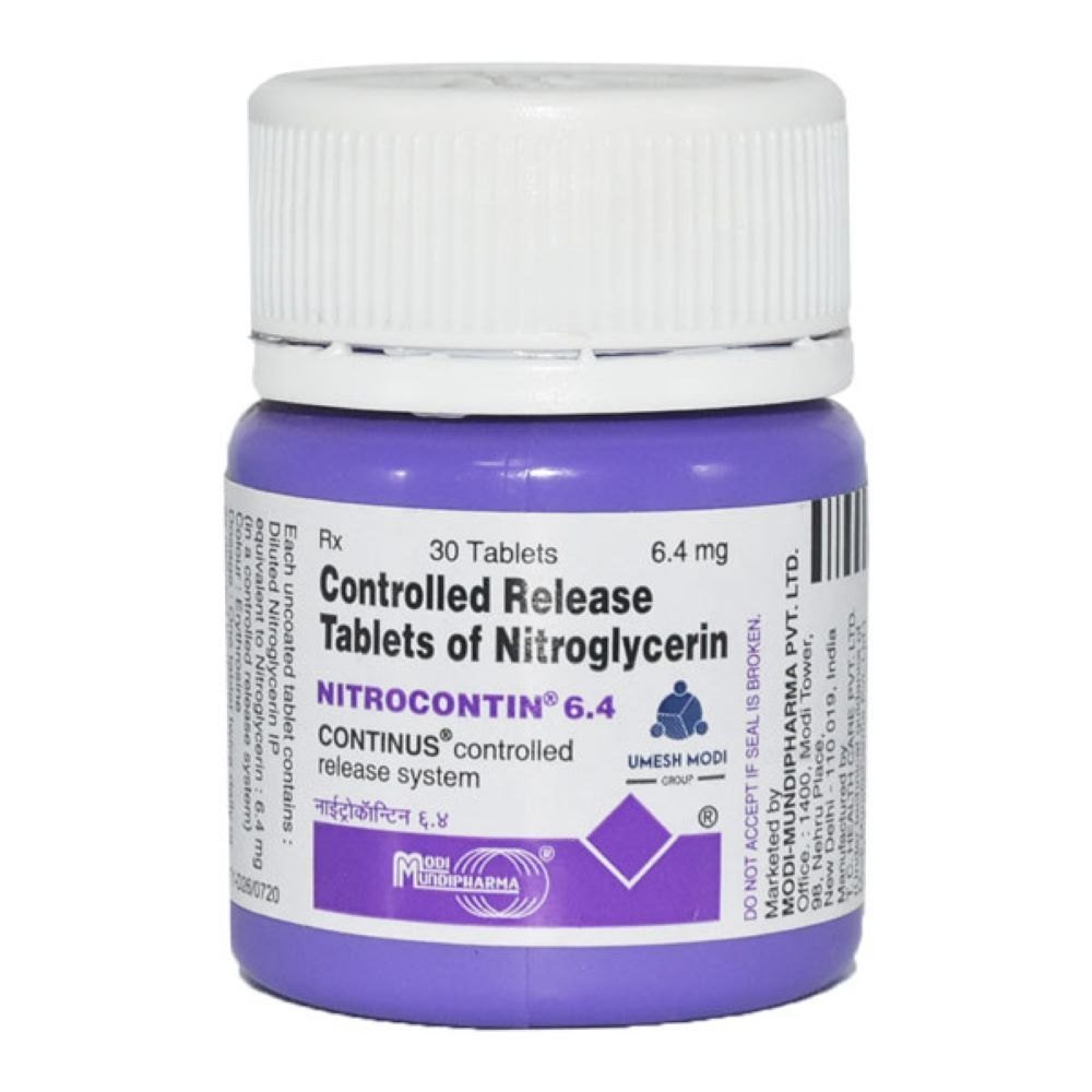 Nitrocontin Cr 6.4 Mg Tablet 25