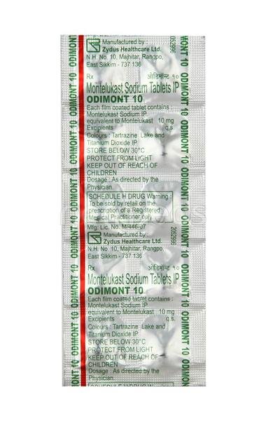 Odimont 10 Mg Tablet 10