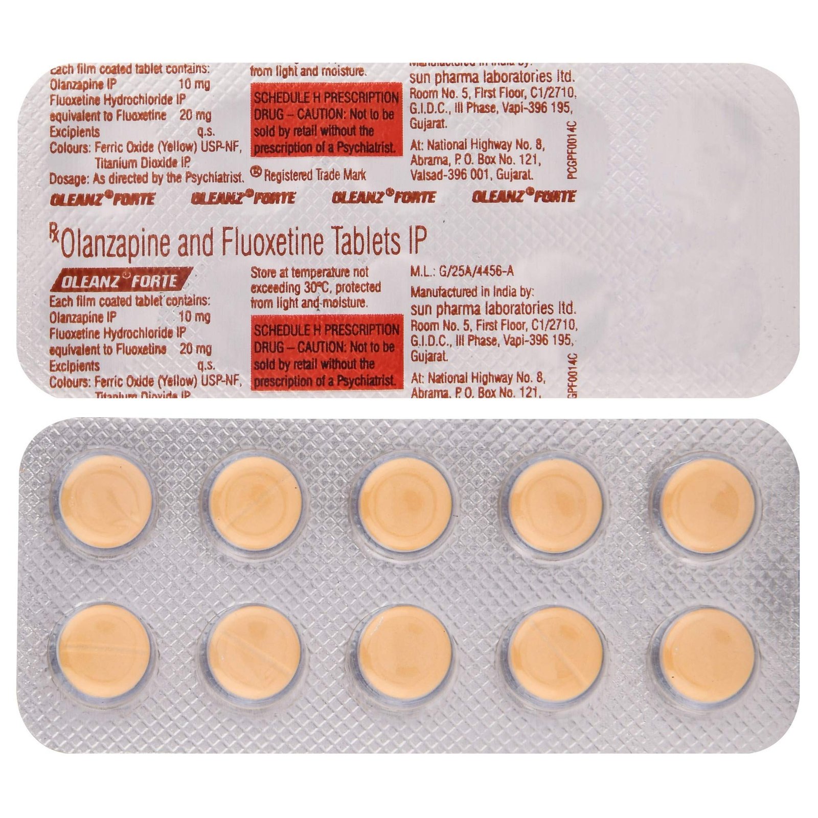 Oleanz Forte 10/20 Mg Tablet 10