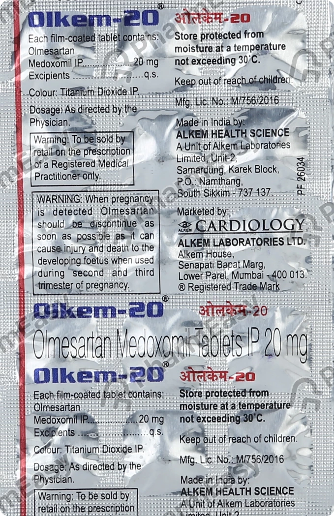 Olkem 20 Mg Tablet 15 Olkem 20 Mg Tablet 15