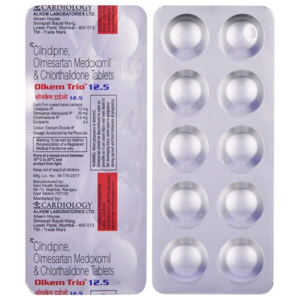 Olkem Trio 20/10/12.5 Mg Tablet 10