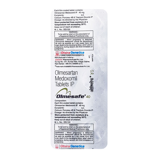 Olmesafe 40 Mg Tablet 10
