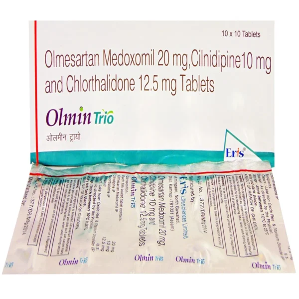 Olmin Trio 20/10/12.5 Mg Tablet 10