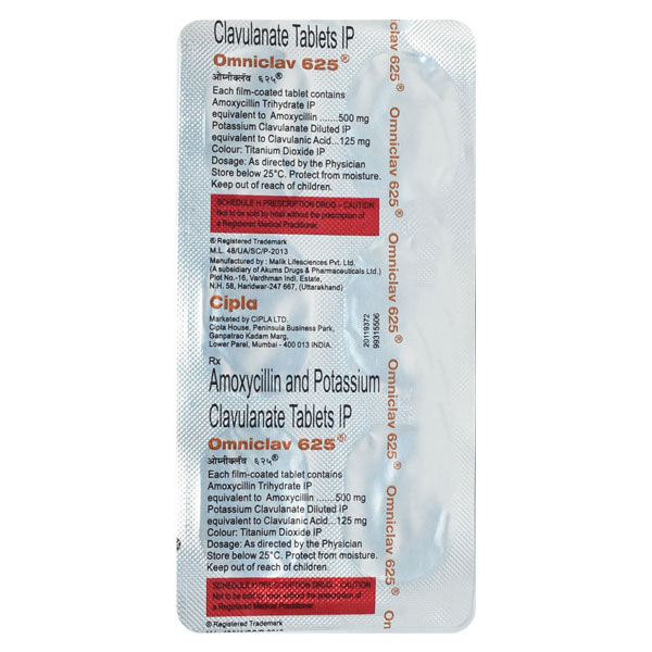 Omniclav 500/125 Mg Tablet 6