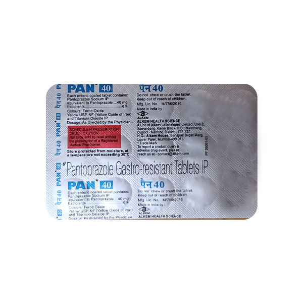Pan 40 Mg Tablet 15
