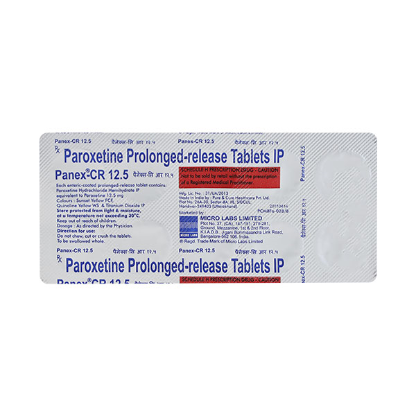 Panex Cr 12.5 Mg Tablet 10