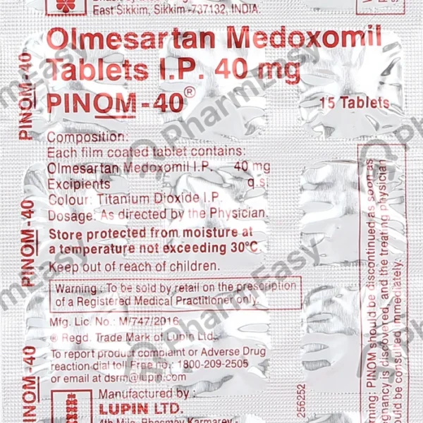 Pinom 40 Mg Tablet 15