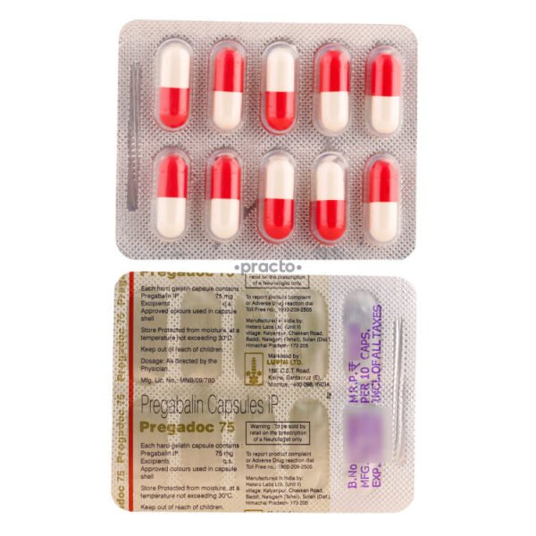 Pregadoc 75 Mg Capsule 10
