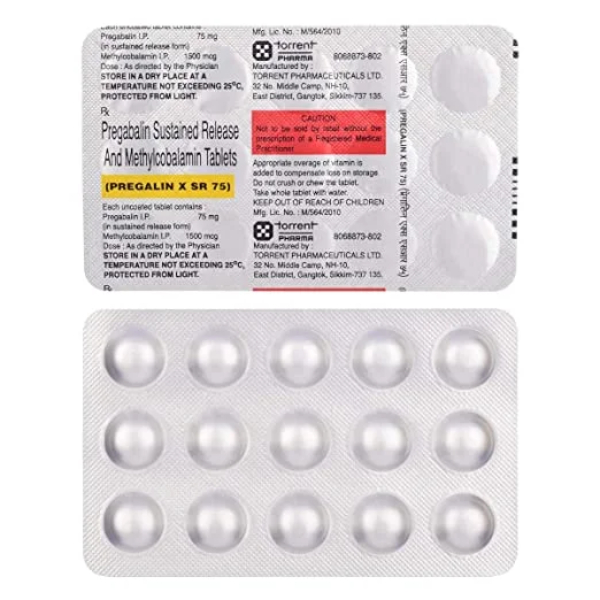 Pregalin X Sr 75/1.5 Mg Tablet Sr 10