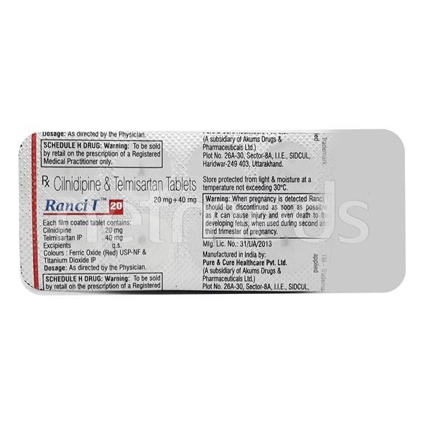 Ranci T 20 Mg Tablet 10