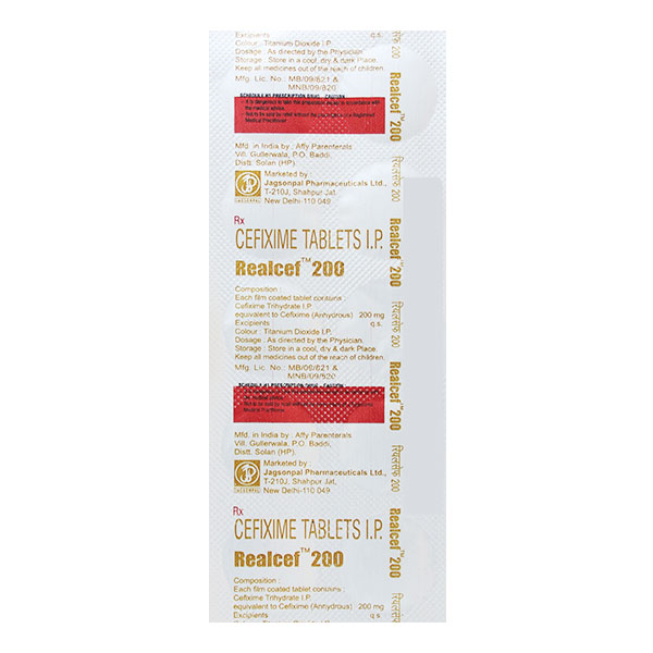 Realcef 200 Mg/60M Tablet 10
