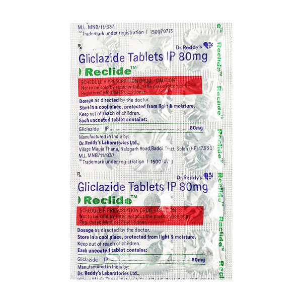Reclide 80 Mg Tablet 10