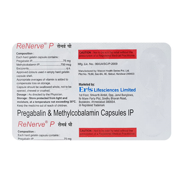 Renerve P 75 Mg/750Mcg Capsule 10