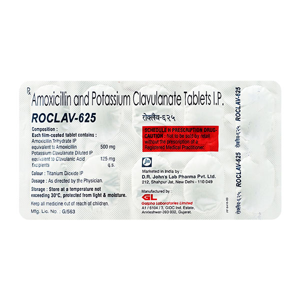 Reoclav 625 Mg Tablet 6