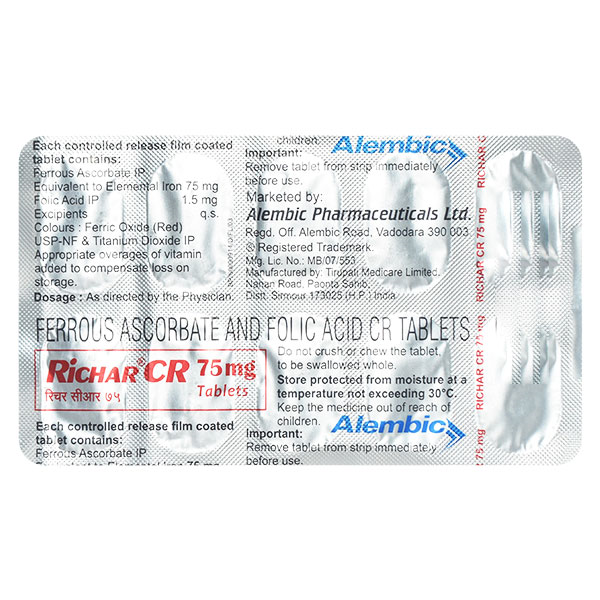 Richar 75/1.5 Mg Tablet Cr 10
