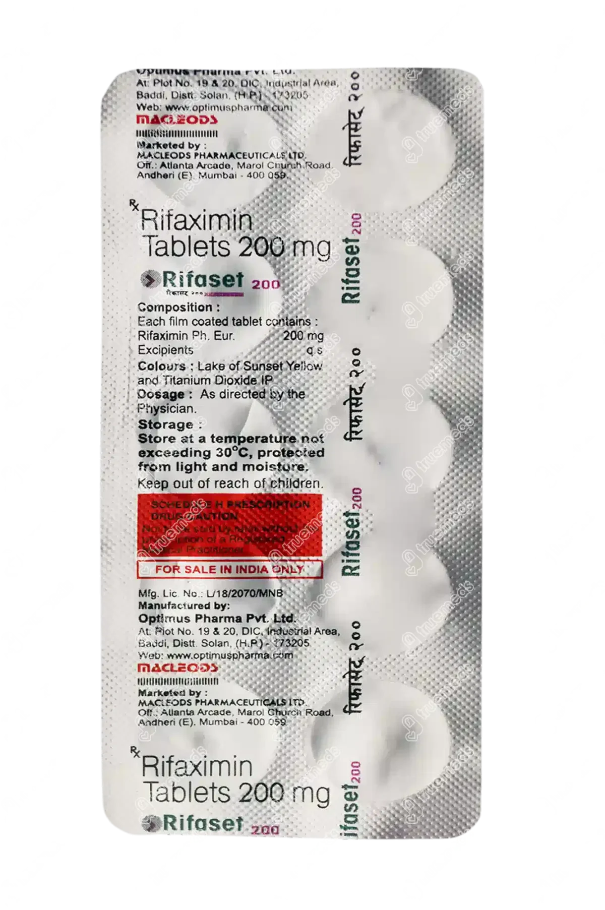 Rifaset 200 Mg Tablet 10