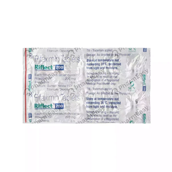 Riflect 200 Mg Tablet 10