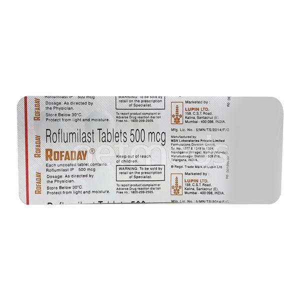 Rofaday 500 Mcg Tablet 10