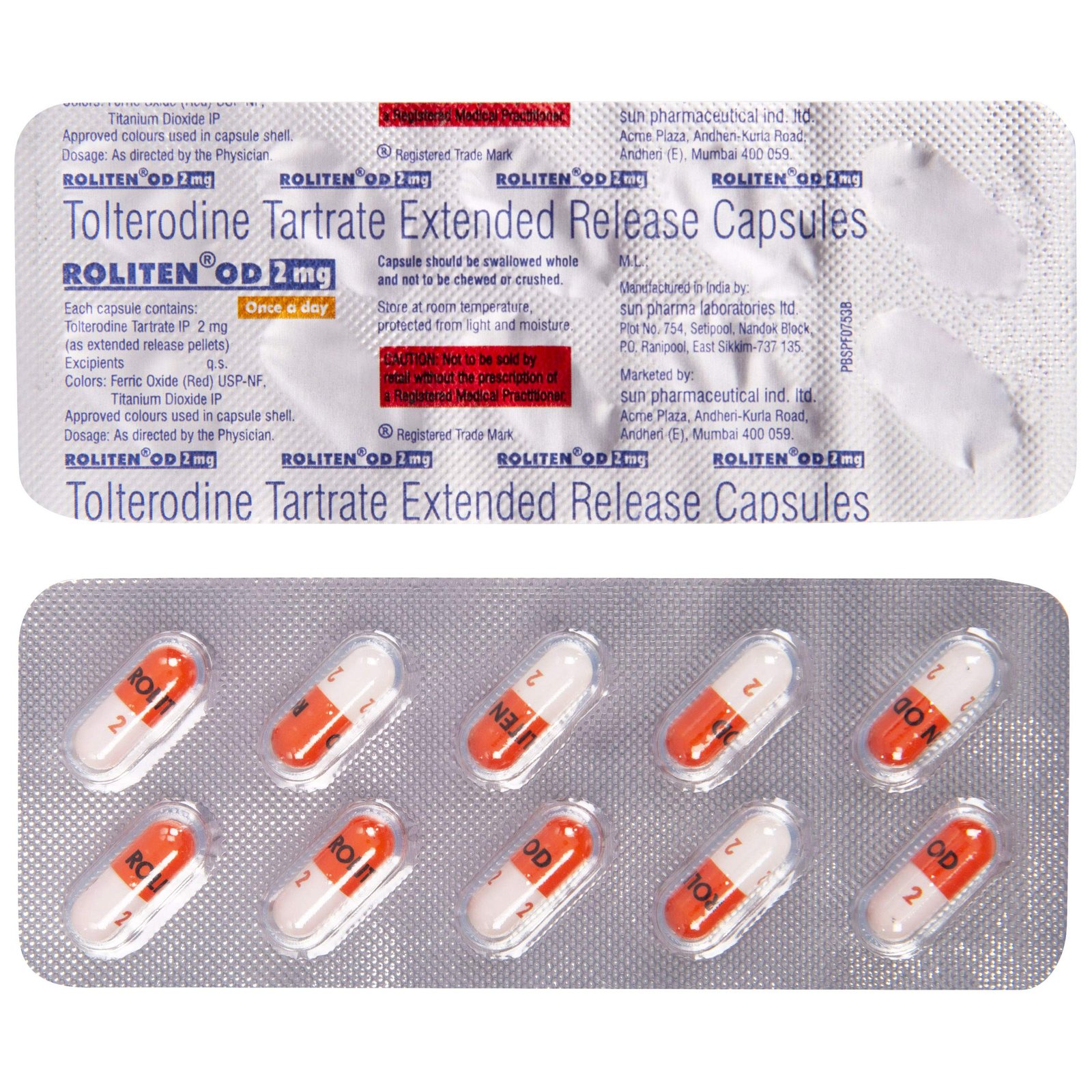 Roliten Od 2 Mg Capsule 10