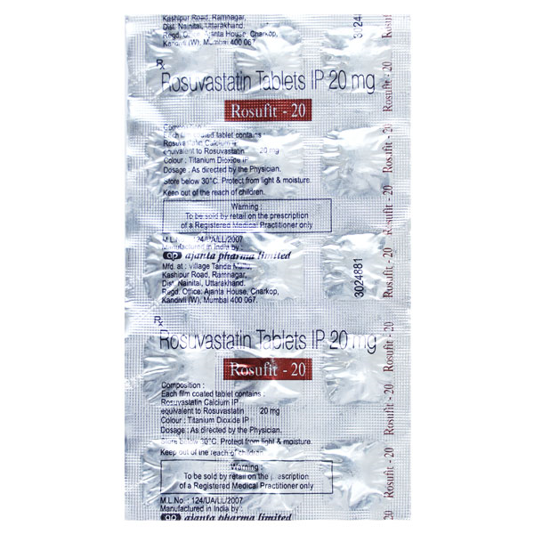 Rosufit 20 Mg Tablet 10